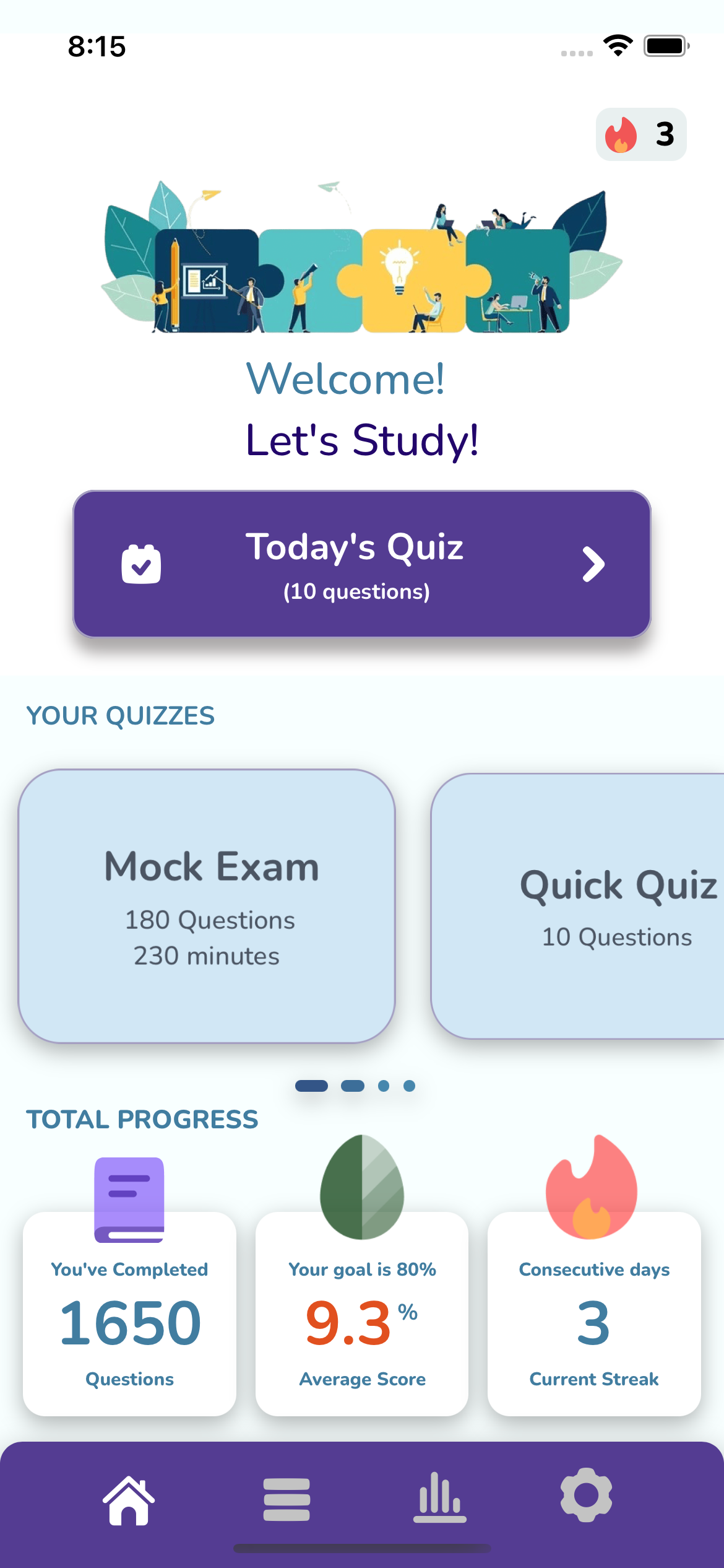Pocket Study app interface screenshot